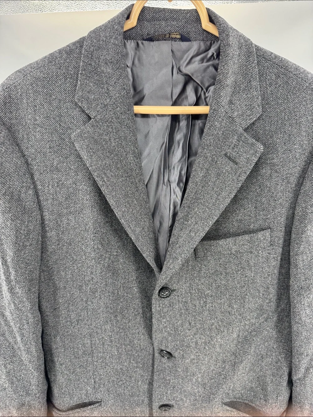 Banana Republic Men's Gray Sport Coat Blazer Tailored Wool-Blend 42L office